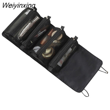 Weiyinxing Nylon Makeup Bag New Portable Large-capacity Four-in-one Portable Folding Travel Cosmetic Storage Toilet Bag